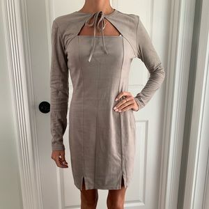 Suede dress